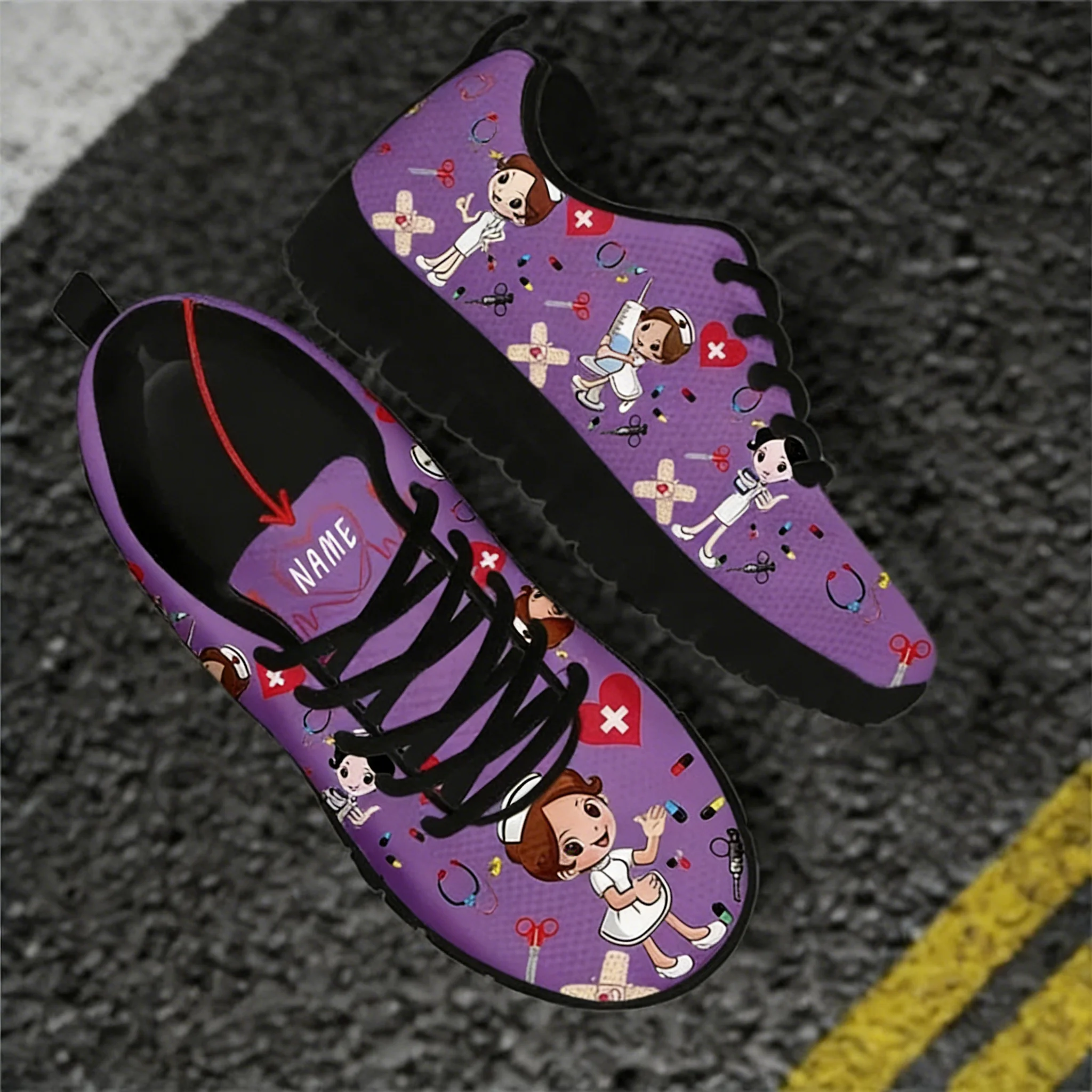 Women Shoes Name - Zapatillas de Enfermera Personalizadas con Nombre,