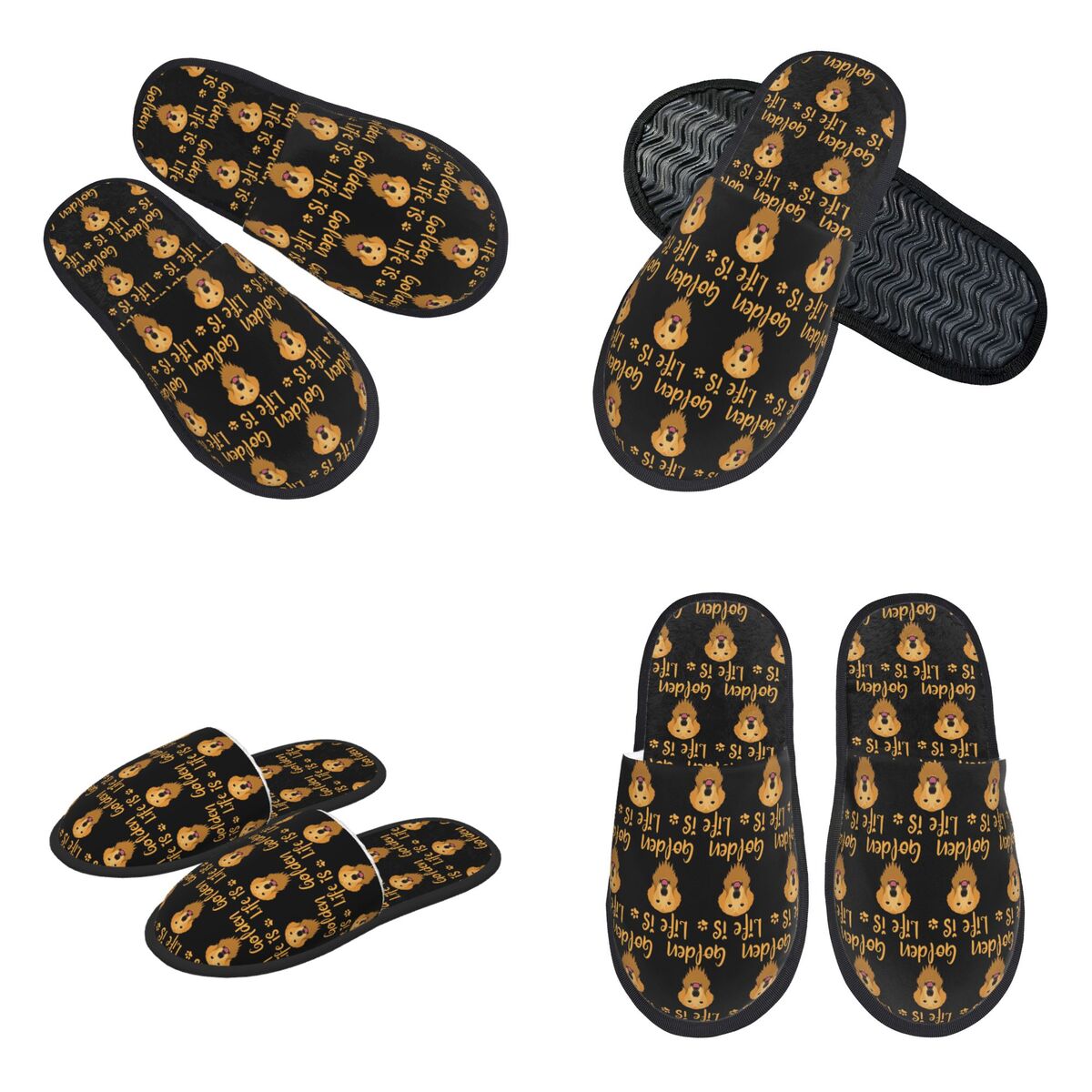 Women Shoes Quote - Pantuflas Personalizadas con Frases de GOLDEN
