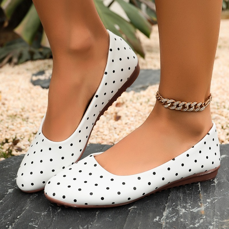 Zapatos Planos Blancos con Pun - Women Shoes For Walking reseña y precio