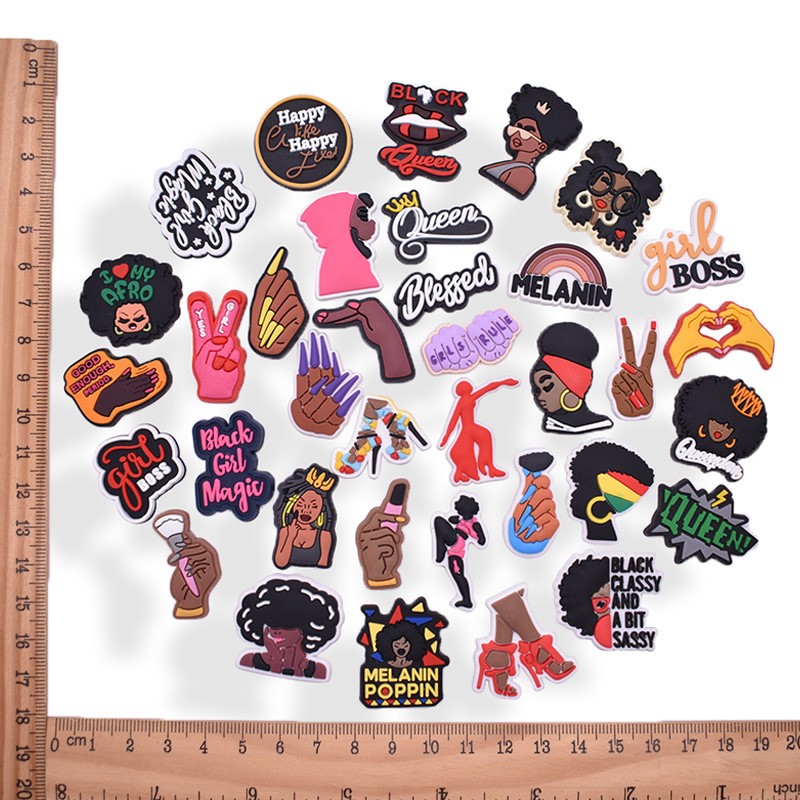 1/36 Piezas Dijes de PVC para  - Women Shoes Quote reseña y precio