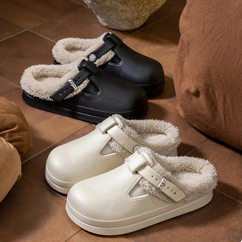 Pantuflas Cálidas de Felpa con - Women'S Shoes Water Resistant reseña y precio