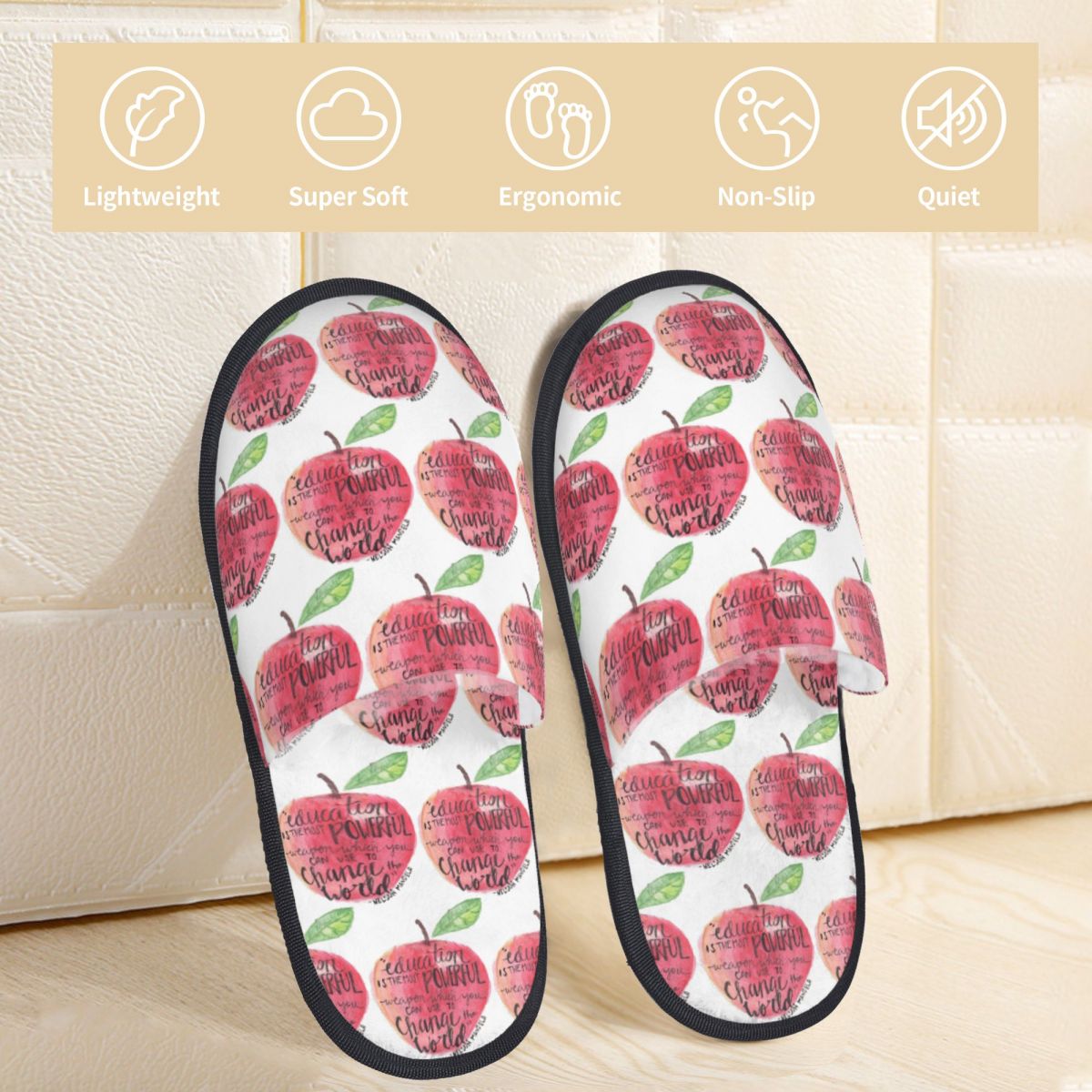 Pantuflas Personalizadas con F - Women Shoes Quote reseña y precio