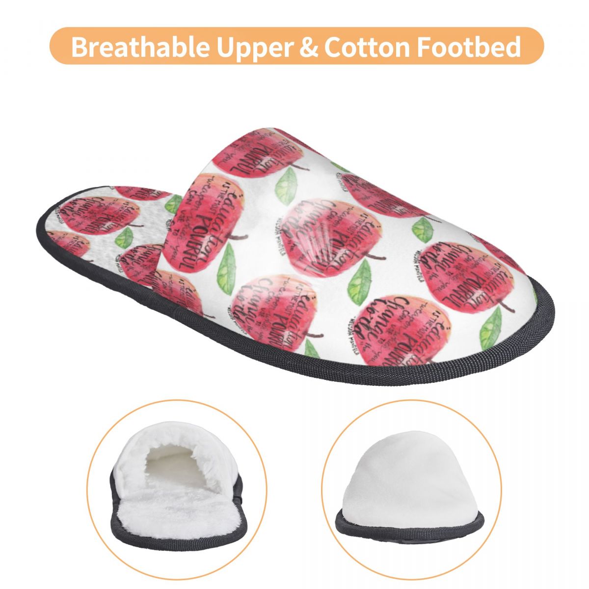 Pantuflas Personalizadas con F - Women Shoes Quote reseña y precio