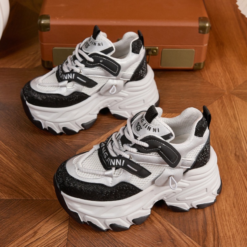 Zapatillas gruesas de cuero de - Wedge Heeled Sneaker reseña y precio