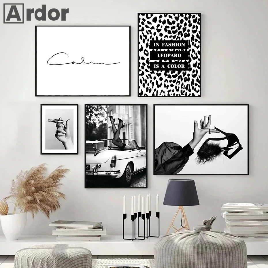 Póster de arte de pared para m - Women Shoes Quote reseña y precio