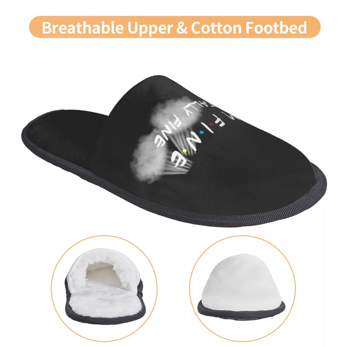 Zapatillas de casa con estampa - Women Shoes Quote reseña y precio